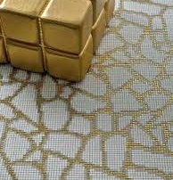 Bisazza fragment oro giallo floor